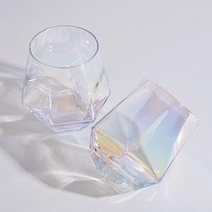 홈카페 샤인 홀로그램 오로라  유리컵 340ml