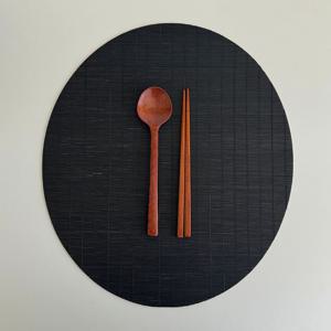 브라운 옻칠 수저세트