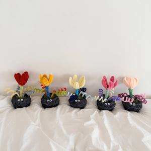 집들이 선물 스칸디아모스 몬스터 토이팟 5color 인테리어 화분 패브릭식물