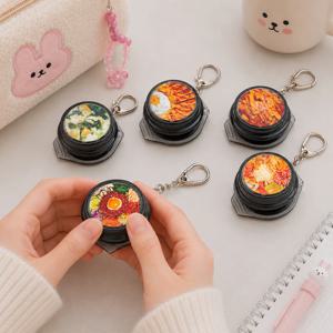 뚝배기 국밥 피젯키링 키캡장난감 딸깍이버튼 클리커 6종세트