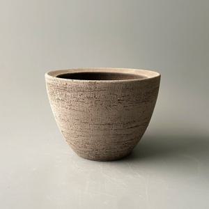 이태리 수제 빈티지 토분 디그리아 러스틱 - 15cm 팽이타입 - 모카(그래파이트) 색상