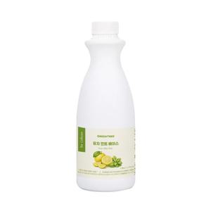 그린트리 유자민트 베이스 1.2kg 카페 라떼 스무디 재료
