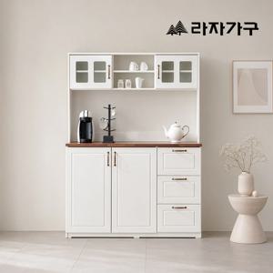 마레 주방 그릇 장식장 다용도 홈카페 심플 부엌 수납장 서랍 상부장세트 1185
