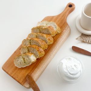 원목 마호가니 손잡이 플레이팅 도마 나무 원목 홈파티 주방 요리 이유식 사각