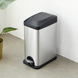 [리퍼]다용도 페달 분리수거함 쓰레기통 15L