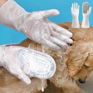 강아지 고양이 반려동물 샤워 목욕 빗질 샴푸 거품 브러쉬 장갑