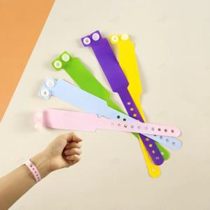 일회용 손목 네임택 이름표 똑딱이 식별 밴드 분실방지 컬러 네임팔찌