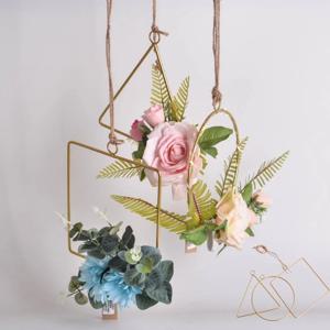 실내 인테리어 DIY 철제 행잉 조화 장식 데코 펜던트 벽걸이 모빌