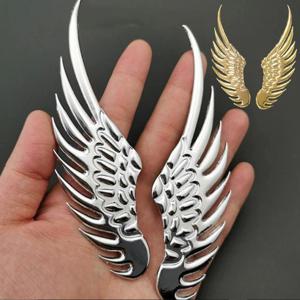 자동차 꾸미기 메탈 윙 주유구 엠블럼 마크 장식 데코 차량용 3D 스티커