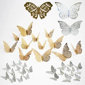 인테리어 벽장식 포인트 DIY 입체 나비 3D 스티커 파티 장식