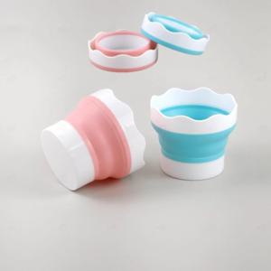 휴대용 다용도 접이식 간편한 미술 화방 원형 수채화 자바라 물통