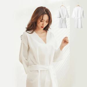 휴대용 목욕가운 호텔 여행용 출장 일회용 순면 샤워가운