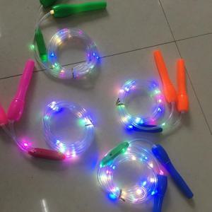 성인 유산소 운동 다이어트 LED 야광 라이트 빛나는 줄넘기