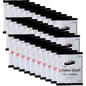 김일한의 김이란 조미김 철판 직화 구운 전장 김 15g*30봉