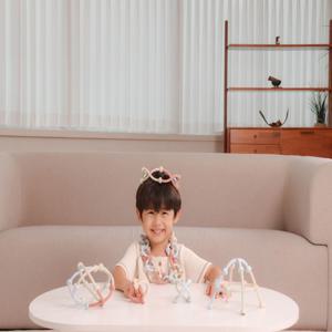 48pcs 1세트 실리콘 창의블록 링크팝