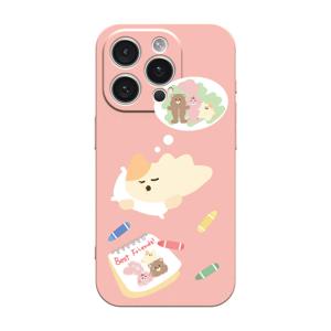 꿈나라 캐릭터 프린팅 핑크 실리콘 아이폰 갤럭시 휴대폰 케이스