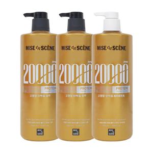 프로틴 테라피 클리닉 20000 샴푸 1000ml x2 + 트리트먼트 1000ml