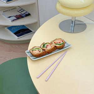 Linea 도자기 사각접시 브런치 디저트 플레이팅 접시