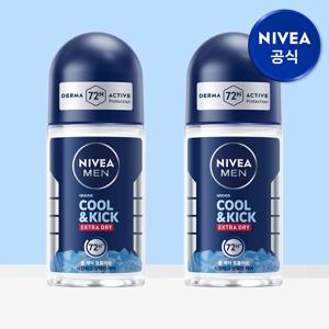 맨 데오드란트 롤온 쿨 앤 킥 50ml 2개
