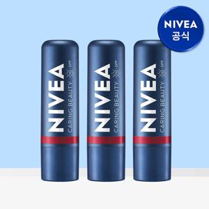 케어 앤 컬러 립밤 딥레드 4.8g 3개