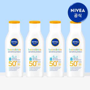 선 키즈 센서티브 프로텍트 선 로션 200ml 4개