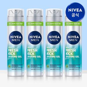 맨 프레시 킥 쉐이빙 젤 200ml 4개