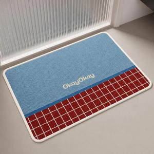모던 린넨 워셔블 욕실발매트 주방발매트(2colors)