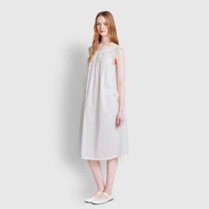 여 아일렛 민소매 파자마 원피스 (3 sizes)(4 colors)