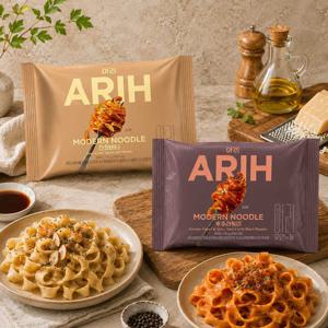 ARIH 아리 모던누들 봉지면 16개입 (후추라볶이 8개 + 간장버터 8개)