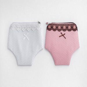 Dot panty  팬티 파우치 도트 지퍼 파우치