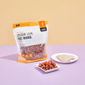 펫본 대용량 큐브육포 치킨 1kg