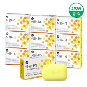 식물나라 세안비누 90g X 10개 (라벤더/캐모마일/히노끼 택1)