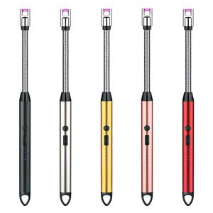 더블아크 플라즈마 점화기 토치 라이터 롱노즐 캔들 캠핑 전기 롱라이터 C타입 USB 충전식