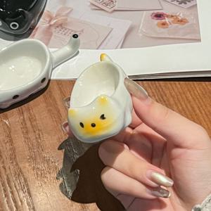 귀여운 애옹이 뚱뚱이 고양이 캐릭터 소스볼 종지 미니 소스그릇 10cm
