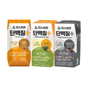 파스퇴르 단백질플러스 3종(곡물맛/단호박/검은콩검은깨) 10+ 10 20개 골라담기