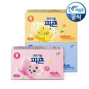 NEW 건조기용 피죤 드라이시트 오리지널 포켓몬 에디션 3종 120매