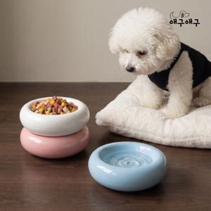 강아지 고양이 세라믹 도자기 식기 젤리링볼