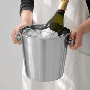 스텐 아이스버킷 4.5L 와인쿨러 앵커 손잡이 와인칠러 샴페인 칠링 대형 얼음 바스켓