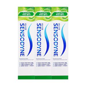 센소다인 후레쉬 플러스 민감성 치약 100g x3
