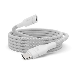 네오 C타입 to C 100W 240W 5A PD 고속충전 연장케이블 50cm 화이트