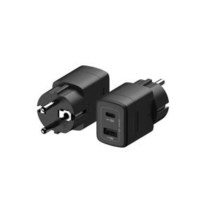 USB PD 25W PPS GaN 접지 듀얼 초고속 미니 충전기 GB252 블랙