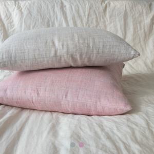 멜란지 체크 린넨 쿠션커버(2color, 2size)
