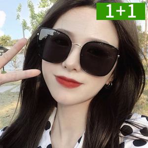 1+1 여성선글라스 UV차단 편광 뿔테 고급형 패션썬글라스