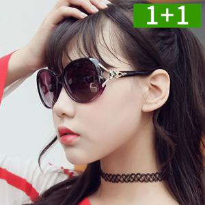1+1 자외선차단 여성선글라스 경량 여우 패션 썬글라스