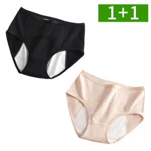1+1 순면 위생팬티 여성용 삼각 방수 생리 팬티