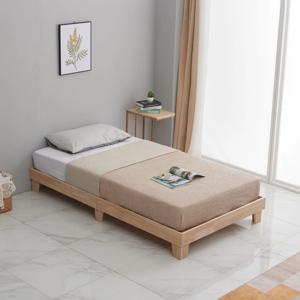고무나무 원목 2서랍 침대프레임 슈퍼싱글 퀸 IN-55B