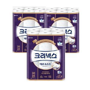 크리넥스 데코소프트 35m*24롤 108mm [3팩]