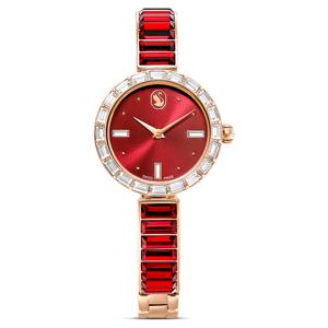 Matrix bangle 워치, 스위스 메이드, 크리스털 브레이슬릿, 레드, 로즈 골드 톤 피니시