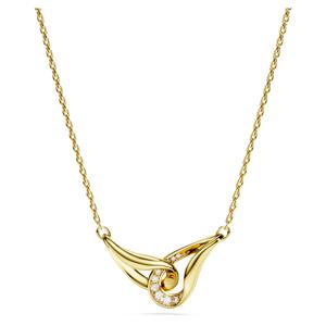 Classica 펜던트, 라운드 컷, 인터로킹, 화이트, 순은(스털링 실버), 18K 골드 피니시