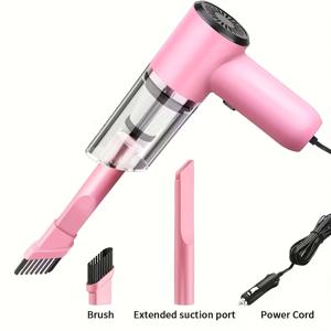TEMU 강력한 12V 핸드헬드 진공청소기, 반려동물 털, 먼지, 이물질 청소 도구, 액세서리 키트 세트